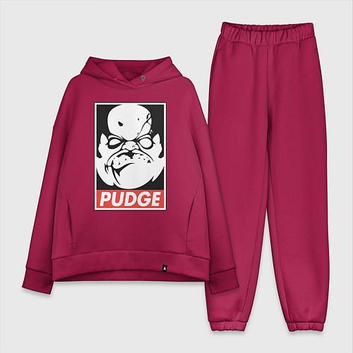 Женский костюм оверсайз Pudge Dota Пудж / Маджента – фото 1