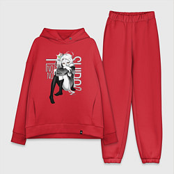 Женский костюм оверсайз No Game No Life, цвет: красный