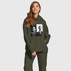 Женский костюм оверсайз Tom hardy, цвет: хаки — фото 2