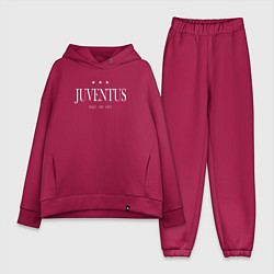 Женский костюм оверсайз Juventus Tee est 1897 2021, цвет: маджента