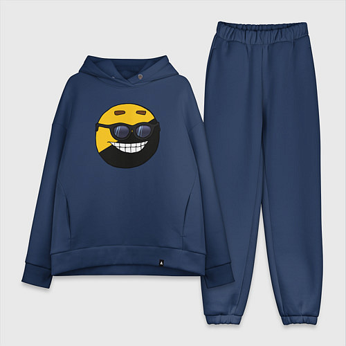 Женский костюм оверсайз Анкап / Тёмно-синий – фото 1