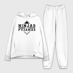 Женский костюм оверсайз Ninjas In Pyjamas, цвет: белый