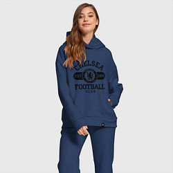 Женский костюм оверсайз Chelsea Football Club, цвет: тёмно-синий — фото 2
