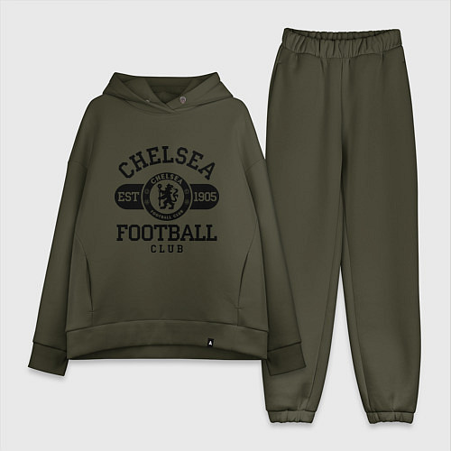 Женский костюм оверсайз Chelsea Football Club / Хаки – фото 1