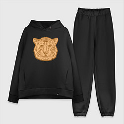 Женский костюм оверсайз Coffee Tiger, цвет: черный