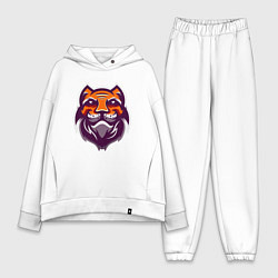 Женский костюм оверсайз Tiger Smile, цвет: белый