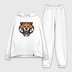 Женский костюм оверсайз Tiger Roar, цвет: белый