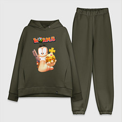 Женский костюм оверсайз Worms-3D