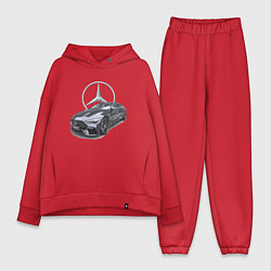 Женский костюм оверсайз Mercedes AMG motorsport, цвет: красный