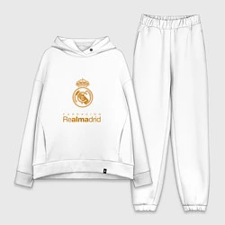 Женский костюм оверсайз Real Madrid Logo, цвет: белый