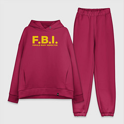 Женский костюм оверсайз FBI Женского тела инспектор, цвет: маджента