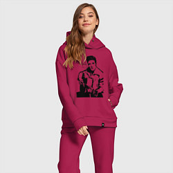 Женский костюм оверсайз Elvis, цвет: маджента — фото 2