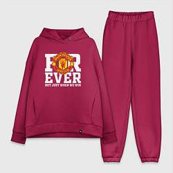 Женский костюм оверсайз Manchester United FOREVER NOT JUST WHEN WE WIN, цвет: маджента