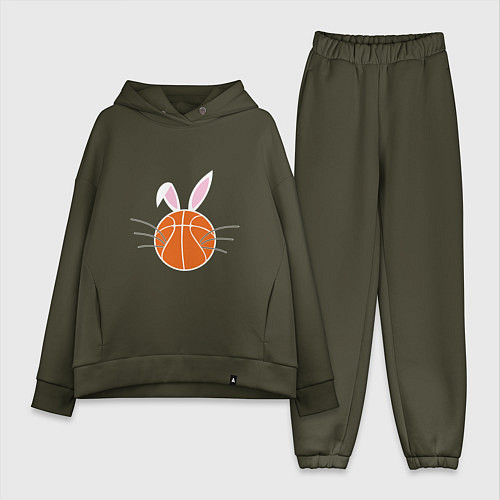 Женский костюм оверсайз Basketball Bunny / Хаки – фото 1