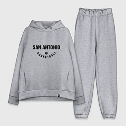 Женский костюм оверсайз San Antonio Basketball, цвет: меланж