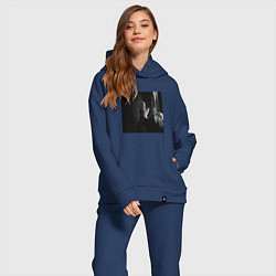 Женский костюм оверсайз ДЖИЗУС АЛЬБОМ БЕЗ НАЗВАНИЯ, цвет: тёмно-синий — фото 2