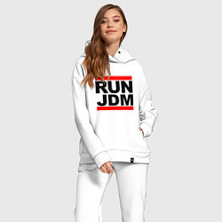 Женский костюм оверсайз Run JDM Japan, цвет: белый — фото 2