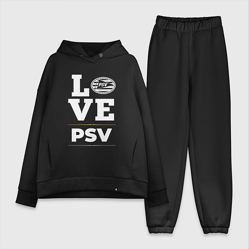 Женский костюм оверсайз PSV Love Classic / Черный – фото 1