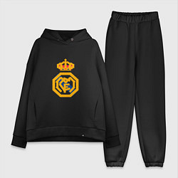 Женский костюм оверсайз Football - Real Madrid, цвет: черный