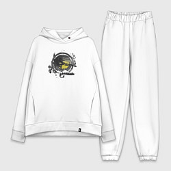 Женский костюм оверсайз Enduro forest, цвет: белый