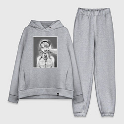 Женский костюм оверсайз Ахегао ahegao, цвет: меланж