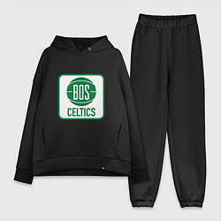Женский костюм оверсайз Bos Celtics, цвет: черный