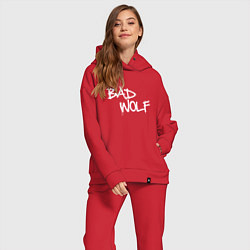 Женский костюм оверсайз Bad Wolf злой волк, цвет: красный — фото 2
