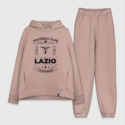 Женский костюм оверсайз Lazio: Football Club Number 1 Legendary, цвет: пыльно-розовый