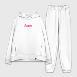 Женский костюм оверсайз Barbie mini logo, цвет: белый