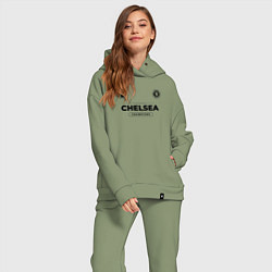 Женский костюм оверсайз Chelsea Униформа Чемпионов, цвет: авокадо — фото 2