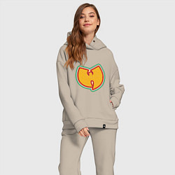 Женский костюм оверсайз Wu-Tang Colors, цвет: миндальный — фото 2