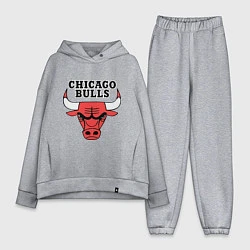 Женский костюм оверсайз Chicago Bulls, цвет: меланж