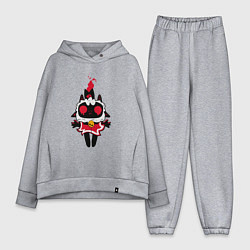 Женский костюм оверсайз Воскресшая овечка - Cult of the lamb, цвет: меланж