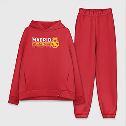 Женский костюм оверсайз Real Madrid galacticos, цвет: красный