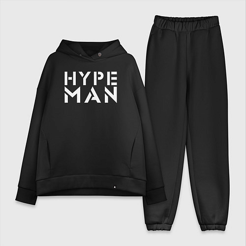 Женский костюм оверсайз Hype man / Черный – фото 1