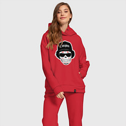 Женский костюм оверсайз Compton Eazy-E, цвет: красный — фото 2