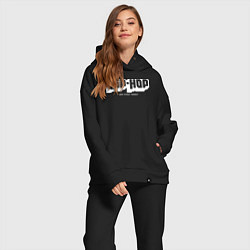 Женский костюм оверсайз Dope street market hip-hop, цвет: черный — фото 2