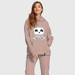 Женский костюм оверсайз Spooky, цвет: пыльно-розовый — фото 2