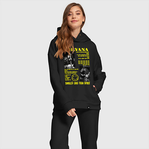 Женский костюм оверсайз Nirvana SLTS / Черный – фото 2