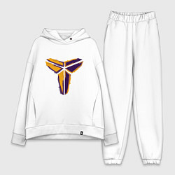Женский костюм оверсайз Kobe logo, цвет: белый