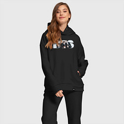 Женский костюм оверсайз BTS art, цвет: черный — фото 2