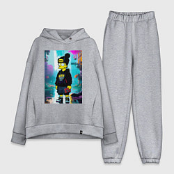 Женский костюм оверсайз Bart Simpson - street fantasy, цвет: меланж