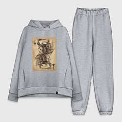 Женский костюм оверсайз Fable III Воин бездны, валет крести, цвет: меланж