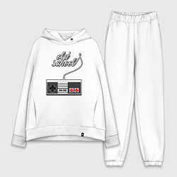 Женский костюм оверсайз Джойстик, цвет: белый