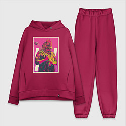 Женский костюм оверсайз Dangerous Jacket, цвет: маджента