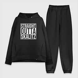 Женский костюм оверсайз Straight outta Skalitz, цвет: черный