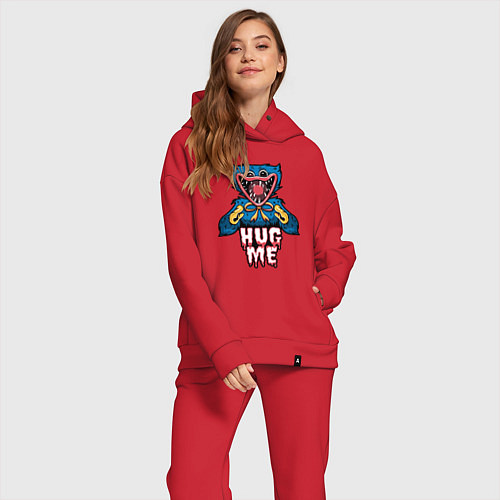 Женский костюм оверсайз Обними Хагги Вагги / Красный – фото 2