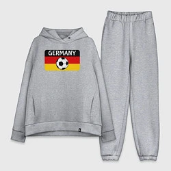 Женский костюм оверсайз Football Germany, цвет: меланж