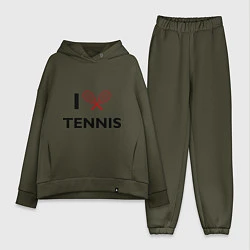 Женский костюм оверсайз I Love Tennis