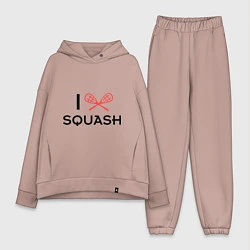 Женский костюм оверсайз I Love Squash
